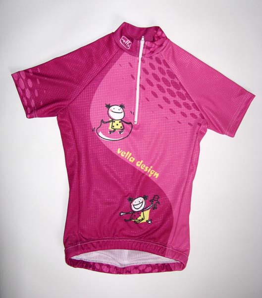 Dětský cyklistický dres dívčí (fialový)