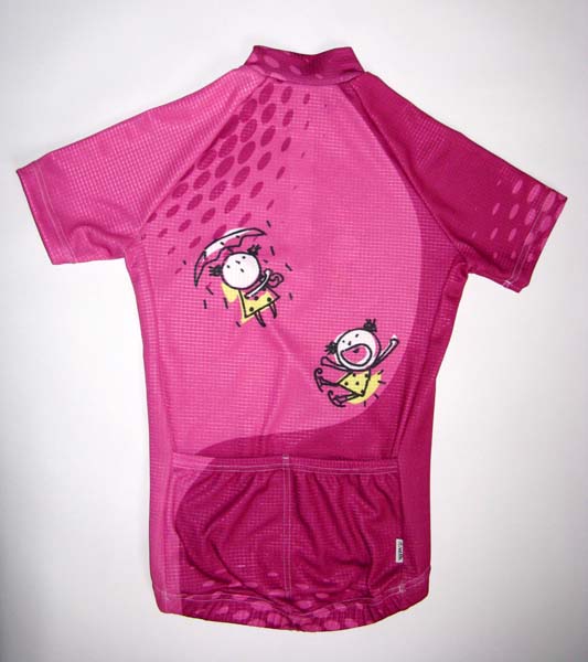 Dětský cyklistický dres dívčí (fialový)