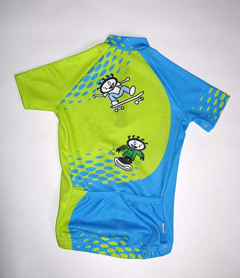 Dětský cyklistický dres chlapecký (zelený)